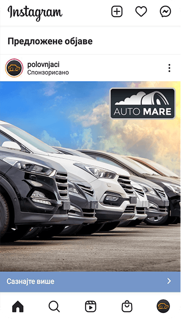 prvi primer instagram oglasa