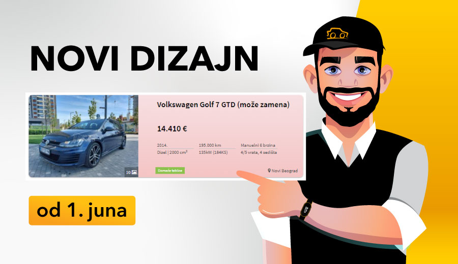 Od 1. juna Polovni automobili u novom izdanju