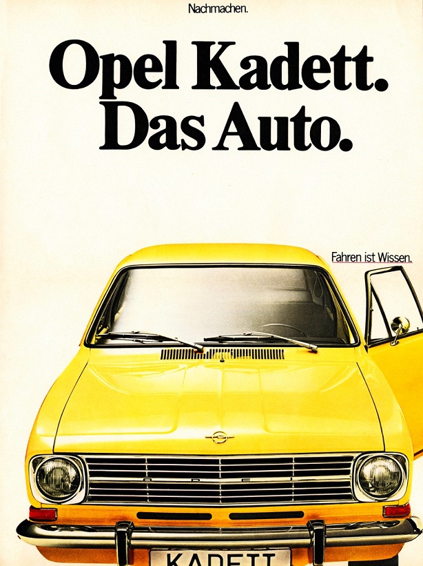 Kadett B slavi 50. rođendan: „Opel Kadett – pojam automobila“