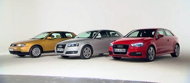 Tri generacije Audija A3