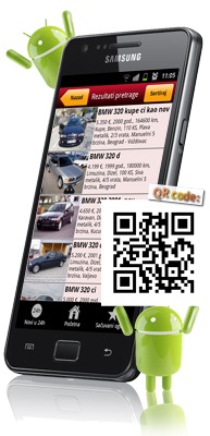 Android aplikacija Polovni automobili 