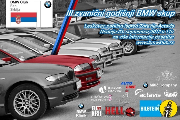 III zvanični skup "BMW Fan Cluba" Srbija - Leskovac, 23. septembar 2012.